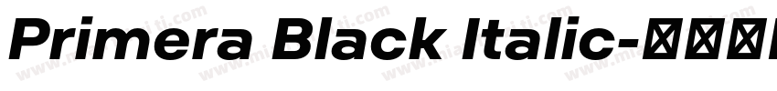 Primera Black Italic字体转换